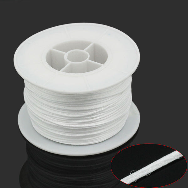 Sexy Sparkles 1 roll 1mm Nylon Elastic Cord White 1mm