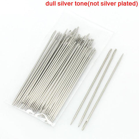 Sexy sparkles 25 Pcs Beading Needles Threading String/cord Jewelry Tool 5cm