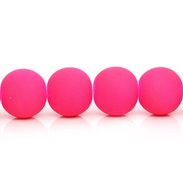 1 Strand Glass Loose Beads Round Candy Fuchsia 11.5mm, 81.5cm Long Approx. 70... - Sexy Sparkles Fashion Jewelry - 1