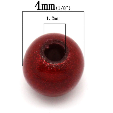 100 Pcs Acrylic Spacer Beads Round Miracle/illusion Assorted Colors - Sexy Sparkles Fashion Jewelry - 2