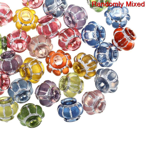 Sexy Sparkles 20 Pcs Acrylic Spacer Beads Lantern Assorted Colors