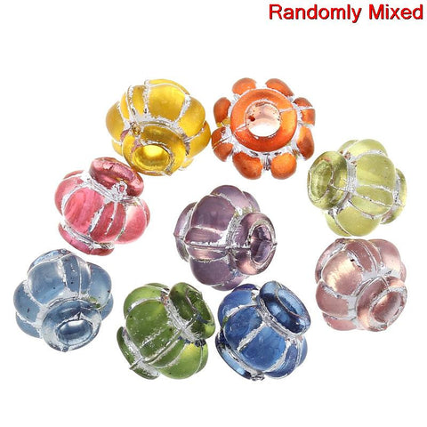 20 Pcs Acrylic Spacer Beads Lantern Assorted Colors - Sexy Sparkles Fashion Jewelry - 3