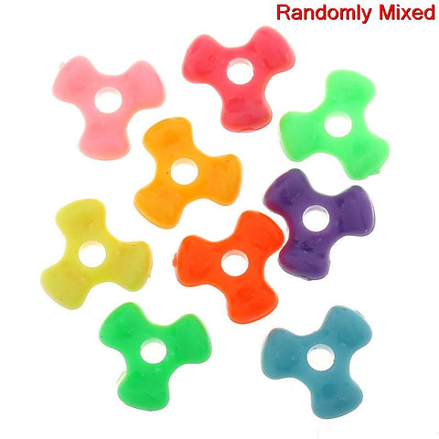 20 Pcs Acrylic Spacer Beads Triangle Assorted Colors - Sexy Sparkles Fashion Jewelry - 2