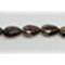 Sexy Sparkles 1 Strand Teardrop Glass Loose Beads Purple & Gold Color