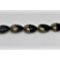 Sexy Sparkles 1 Strand Teardrop Glass Loose Beads Black & Gold Color