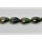 Sexy Sparkles 1 Strand Teardrop Glass Loose Beads Green & Gold Color