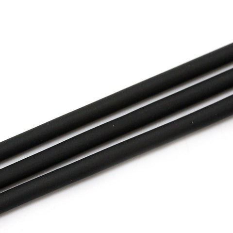 Rubber Jewelry Cord Hollow Black 2mm 6 Feet (72") - Sexy Sparkles Fashion Jewelry - 2
