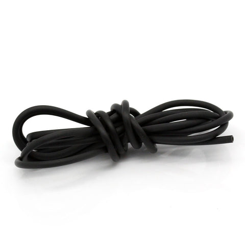 Rubber Jewelry Cord Hollow Black 2mm 6 Feet (72") - Sexy Sparkles Fashion Jewelry - 3