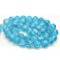 Sexy Sparkles 1 Strand, Blue Crackle Glass Round Beads 14mm Dia, 79cm (31 1/8'') Long, (App...