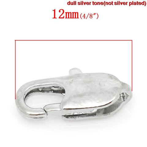 20 Pcs Silver Tone Lobster Clasp 12mm X 6mm - Sexy Sparkles Fashion Jewelry - 3