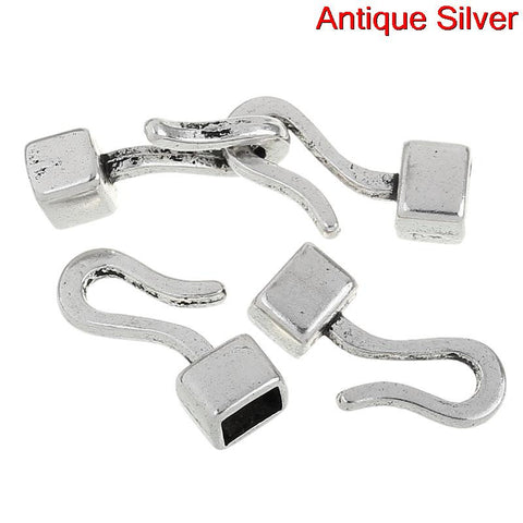 Sexy Sparkles 2 Sets of Hook Clasp Antique Silver 4.6cm
