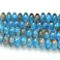 Sexy Sparkles 1 Strand, Blue Brown Mixed Crackle Glass Round Beads 8mm