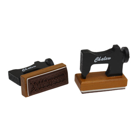 Sewing Machine Wooden Rubber Stamp Box -1 pcs Korea DIY decoden Wooden Stamp ... - Sexy Sparkles Fashion Jewelry - 1