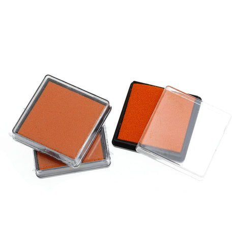2 Pcs Ink Pad for Rubber Stamp Orange Red 4cm - Sexy Sparkles Fashion Jewelry - 3