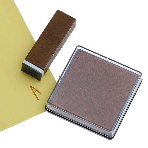 2 Pcs Ink Pad for Rubber Stamp Coffee 4cm - Sexy Sparkles Fashion Jewelry - 2