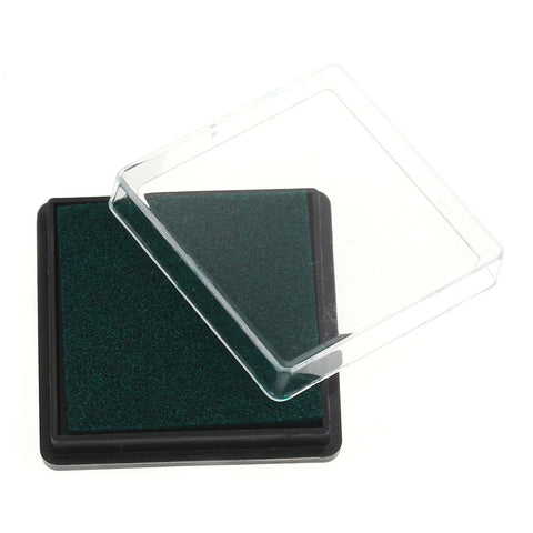2 Pcs Ink Pad for Rubber Stamp Dark Green 4cm - Sexy Sparkles Fashion Jewelry - 1