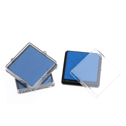 2 Pcs Ink Pad for Rubber Stamp Blue 4cm - Sexy Sparkles Fashion Jewelry - 3