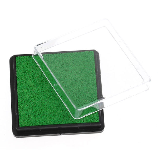 Sexy Sparkles 2 Pcs Ink Pad for Rubber Stamp Light Green 4cm