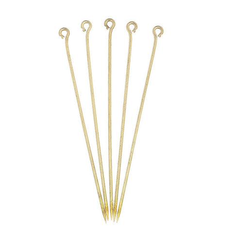 100 Pcs Copper Eye Pins Findings Brass Tone 60mm (18gauge) - Sexy Sparkles Fashion Jewelry - 2