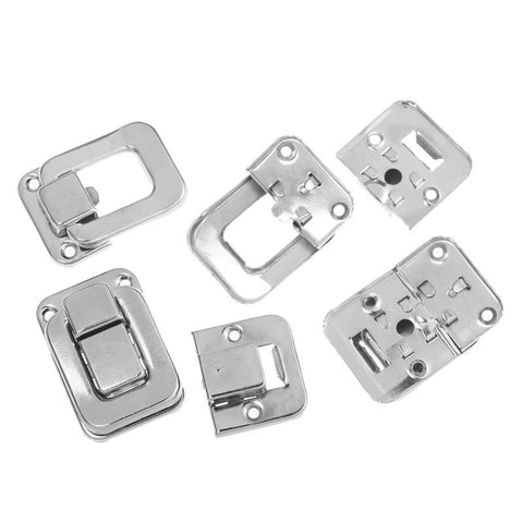 Sexy Sparkles 4 Set of Toggle Catch Latch Decorative Suitcase Case Box Trunk Box Silver Ton...
