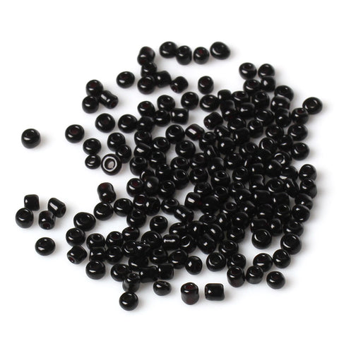 Ceramic Seed Beads Size 10/0 Black 450 Grams - Sexy Sparkles Fashion Jewelry - 1