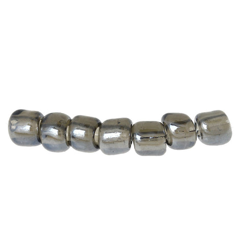 Glass Seed Beads Size 8/0 Smokey Gray 450 Grams - Sexy Sparkles Fashion Jewelry