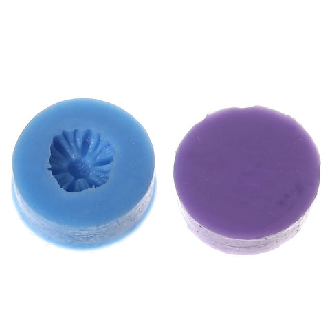Flower Silicone Mold Polymer Clay Mold Pattern 7/8" - Sexy Sparkles Fashion Jewelry - 2