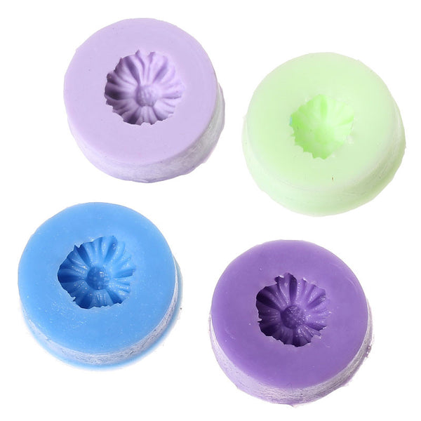 Flower Silicone Mold Polymer Clay Mold Pattern 7/8" - Sexy Sparkles Fashion Jewelry - 1