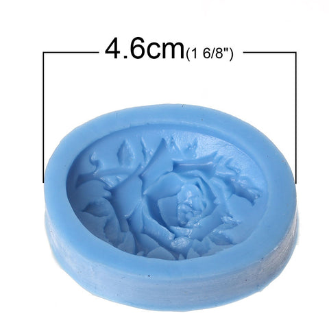 Rose Silicone Mold Polymer Clay Flower Mold Pattern 1-6/8" - Sexy Sparkles Fashion Jewelry - 2