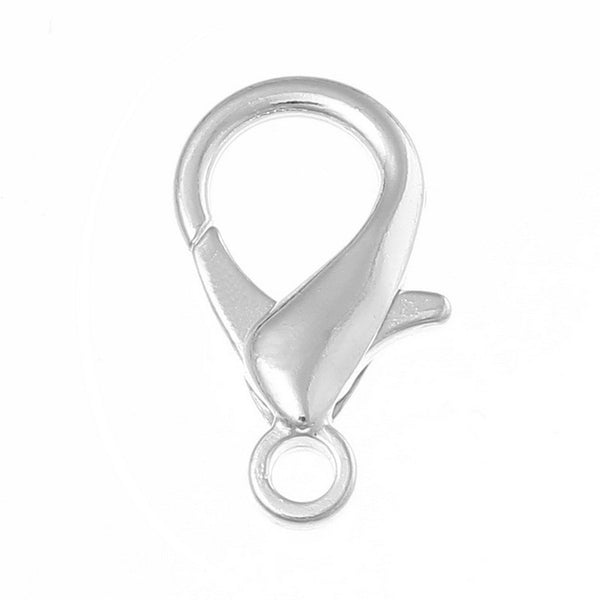 5 Pcs Lobster Clasp Jewelry Findings Silver Tone 23mm - Sexy Sparkles Fashion Jewelry - 1