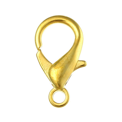 5 Pcs Lobster Clasp Jewelry Findings Gold Tone 23mm - Sexy Sparkles Fashion Jewelry - 1