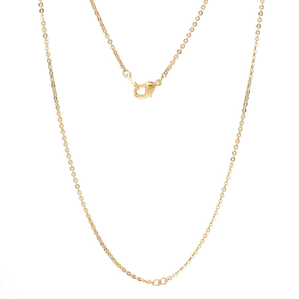 18k Gold Plated Women Chain Thin Necklaces Jewelry 18 Inches - Sexy Sparkles Fashion Jewelry - 1