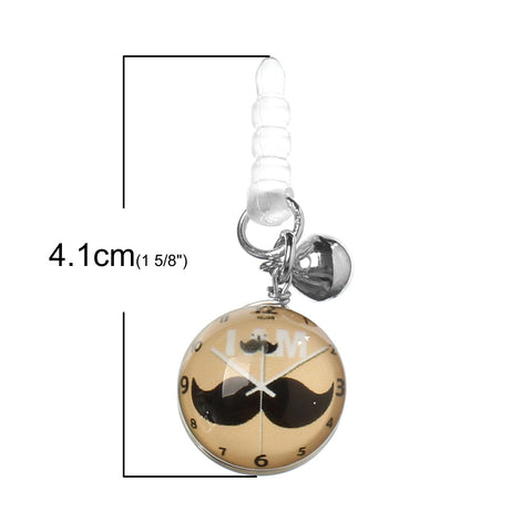 Sexy Sparkles 1 Pc Dustproof Plug Earphone Stopper Decor Ornament iPhone/iPad Pale Yellow M...