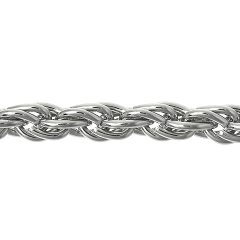 1 Strand 3m Length Link Braiding Chains Findings Silver Tone 8mm X 4.5mm - Sexy Sparkles Fashion Jewelry - 3