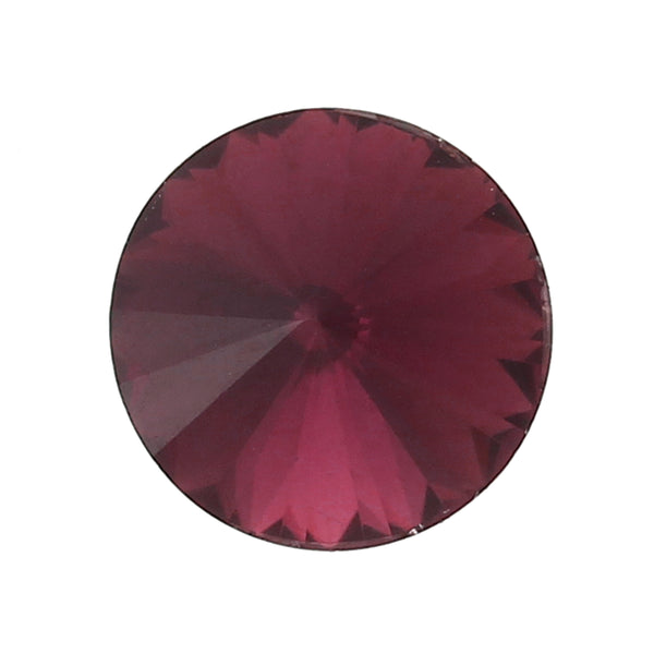 Sexy Sparkles 10 Pcs Round Glass Point Back Rhinestones Faceted 10mm (Red Wine)