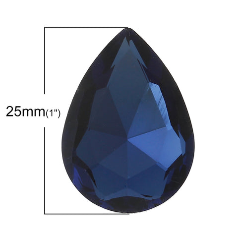Glass Point Back Rhinestones Faceted (Blue Black) - Sexy Sparkles Fashion Jewelry - 2