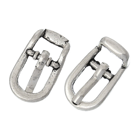 5 Pcs Shoe Buckle Decoration Accessory Antique Silver 18mm - Sexy Sparkles Fashion Jewelry - 3