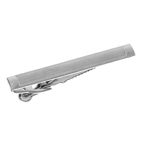 1 Pc Men Fashion Necktie Tie Bar Clasp Clip Silver Tone 50mm - Sexy Sparkles Fashion Jewelry - 1