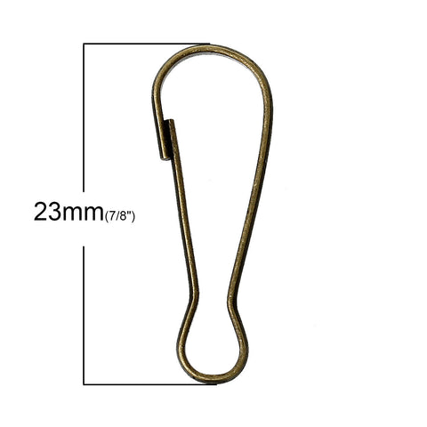 10 Pcs Lanyard Snap Clips Hook Antique Bronze 23mm X 8mm [Home] - Sexy Sparkles Fashion Jewelry - 2