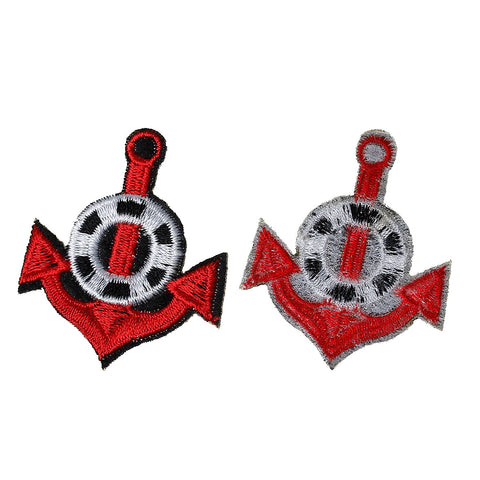 10 Pcs Anchor & Lifebuoy Embroidered Cloth Iron on Patches Appliques 4.1cm - Sexy Sparkles Fashion Jewelry - 3
