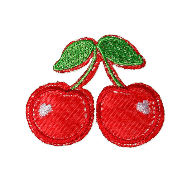 Sexy Sparkles 10 Pcs Cherry Embroidered Cloth Iron on Patches Appliques 5.9cm