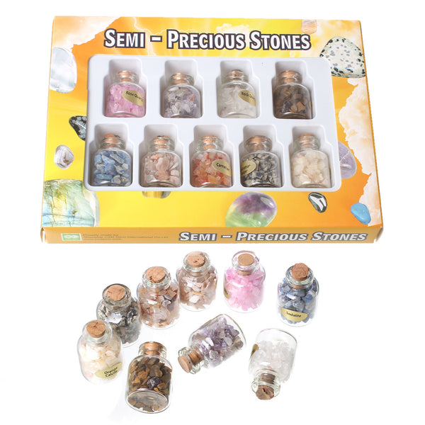 Natural Gem (Grade A) Spacer Macadam Beads Irregular Mixed No Hole 1 Box (App...