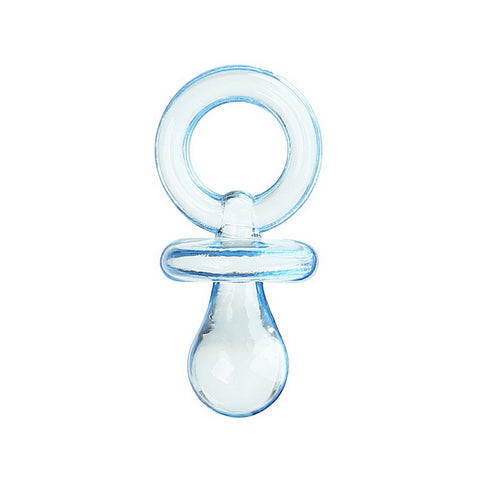 10 Pcs Baby Blue Pacifier Acrylic Charm Pendant 23mm(7/8") [Baby Product] - Sexy Sparkles Fashion Jewelry - 1
