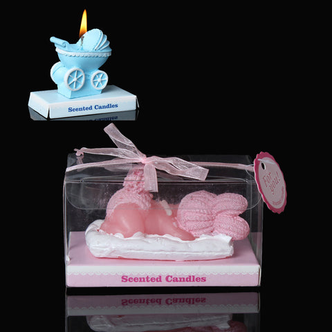 1 Pc Baby Girl Pink Baby Shower Votive Candle Favors 9cm [Health and Beauty] - Sexy Sparkles Fashion Jewelry - 2