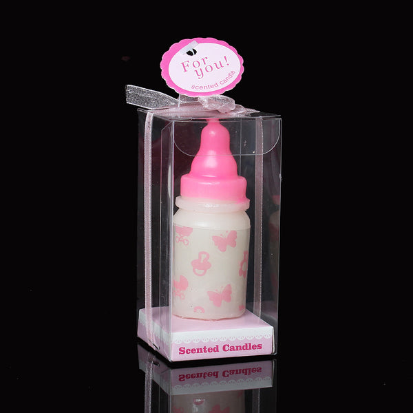 Sexy Sparkles 1 Pc Baby Pink Bottle Milk Butterfly and Bears Pattern Baby Shower Votive Can...