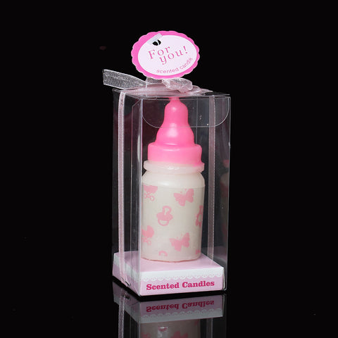 1 Pc Baby Pink Bottle Milk Butterfly and Bears Pattern Baby Shower Votive Can... - Sexy Sparkles Fashion Jewelry - 1