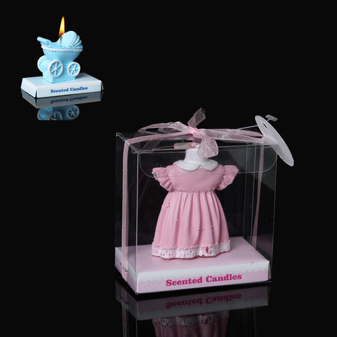 1 Pc Baby Pink Dress Baby Shower Votive Candle Favors 7cm [Health and Beauty] - Sexy Sparkles Fashion Jewelry - 2
