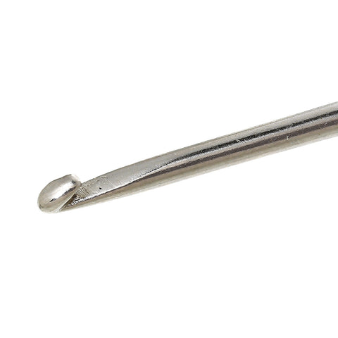 1 Pc 2.5mm Steel Crochet Hook Natural Wood Handle 5-3/8" - Sexy Sparkles Fashion Jewelry - 2
