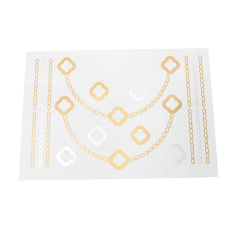 Sexy Sparkles Metallic Waterproof Temporary Tattoo Sticker Body Art Metallic Colors Jewelry... - Sexy Sparkles Fashion Jewelry - 2