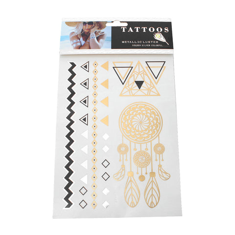 Sexy Sparkles Metallic Waterproof Temporary Tattoo Sticker Body Art Metallic Colors Jewelry... - Sexy Sparkles Fashion Jewelry - 3